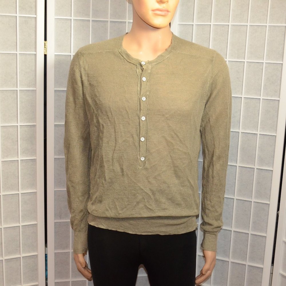 Mens All Saints Canning Grandad Sweater Medium